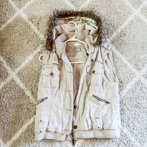 Fur Hood Vest